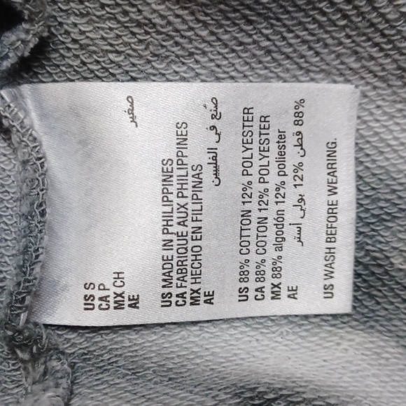 Style & Co Tie-Dye Mock-Neck Sweatshirt, Blue/Black Combo - Picture 10 of 11